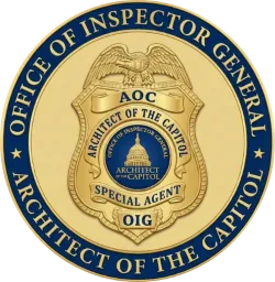 Image of AOC OIG Special Agent Badge
